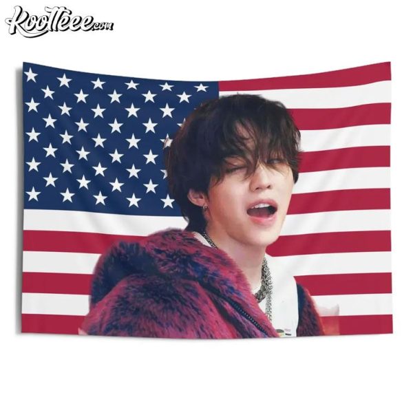 Seventeen SCoups American Flag Wall Tapestry