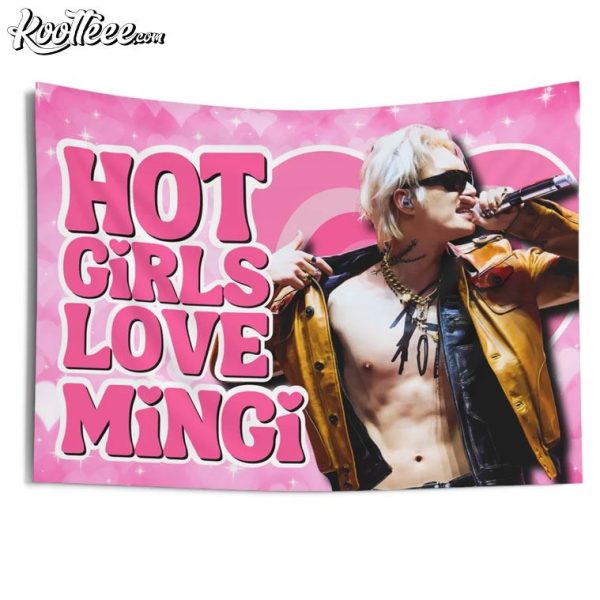 Hot Girls Love Mingi Ateez Wall Tapestry