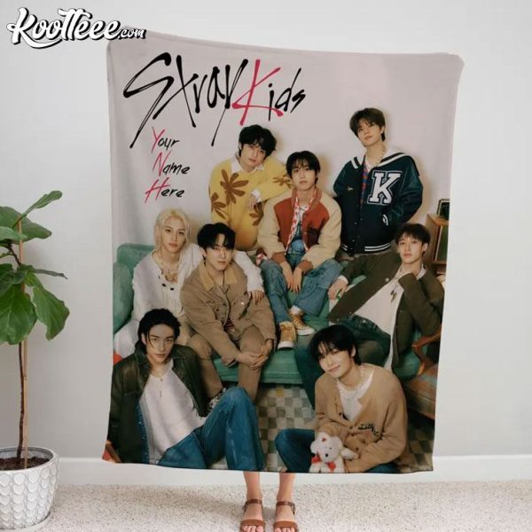 Stray Kids K-Pop Fan Gift Custom Fleece Blanket