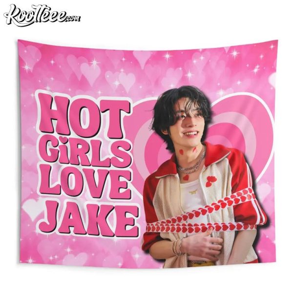 Hot Girls Love Jake Enhypen Wall Tapestry