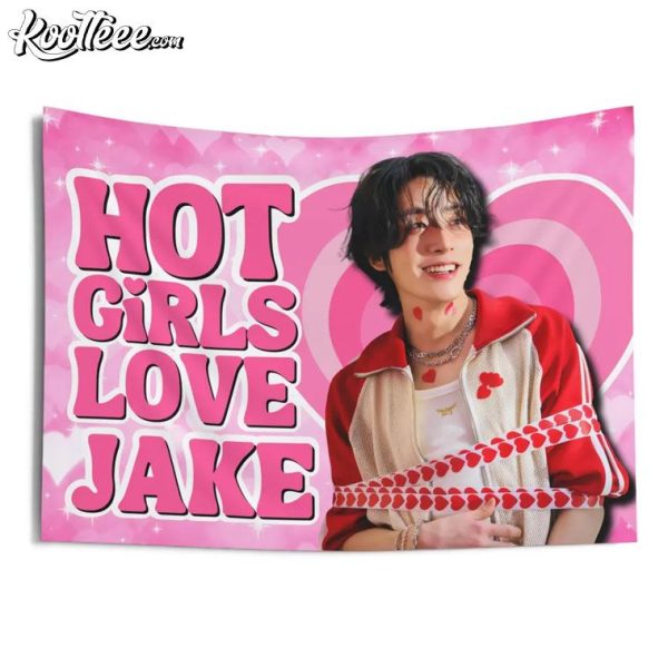 Hot Girls Love Jake Enhypen Wall Tapestry