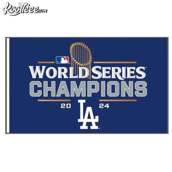 Los Angeles Dodgers 2024 World Series Champions Flag