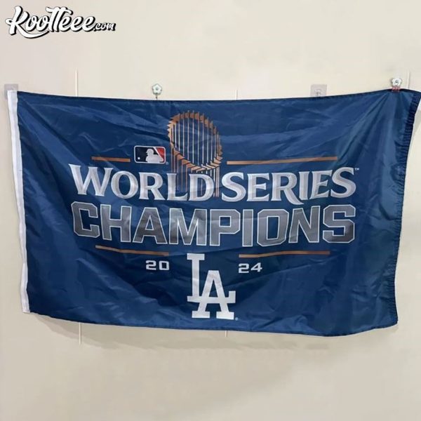 Los Angeles Dodgers 2024 World Series Champions Flag