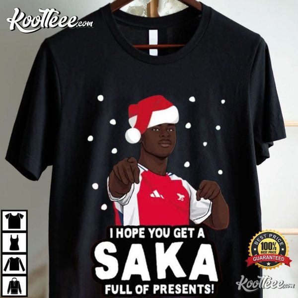 Bukayo Saka Arsenal Funny Christmas T-Shirt