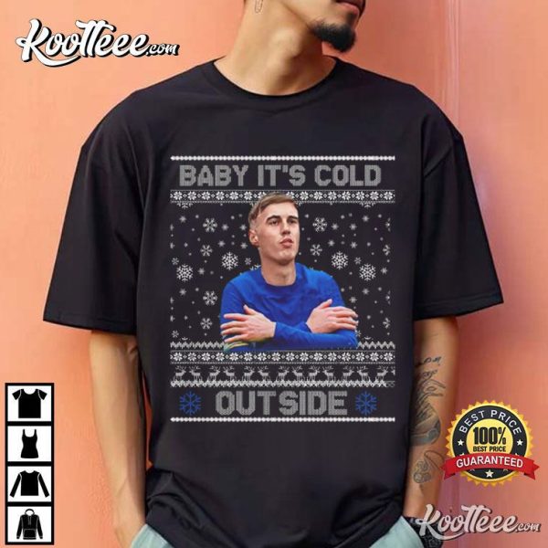 Cole Palmer Baby Its Cold Outside Chelsea Christmas T-Shirt