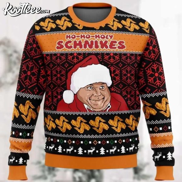 Tommy Boy Ho Ho Holy Schnikes Christmas Ugly Sweater