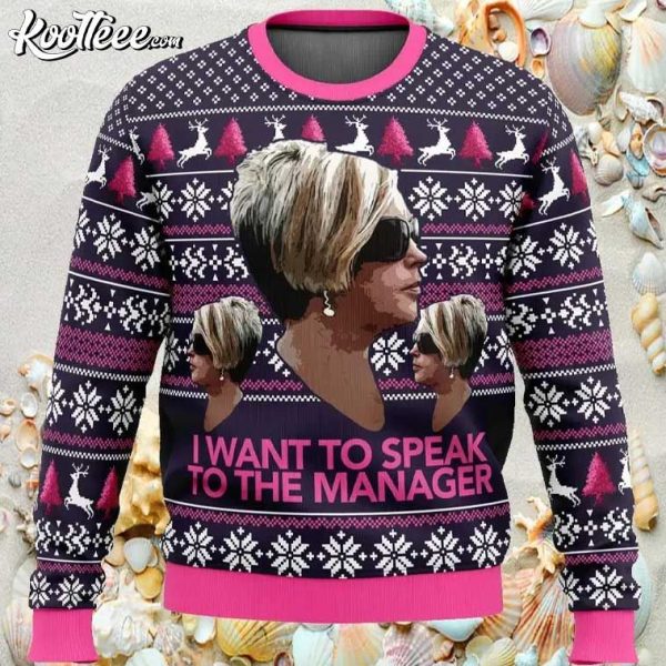 Karen I Want To Speak To The Manager Christmas Ugly Sweater