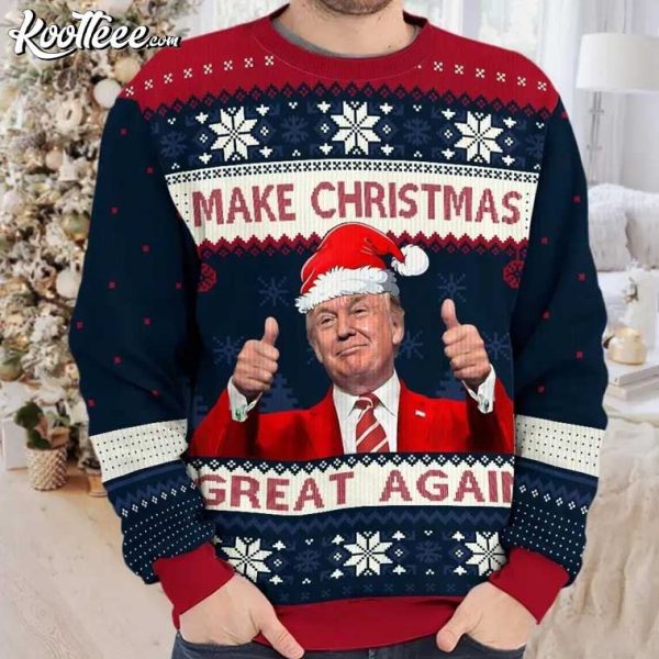 President Trump Make Christmas Great Again Ugly Sweater