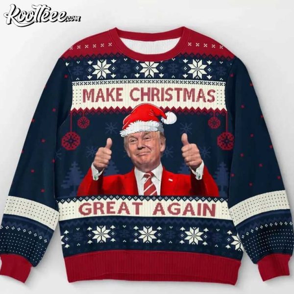 President Trump Make Christmas Great Again Ugly Sweater