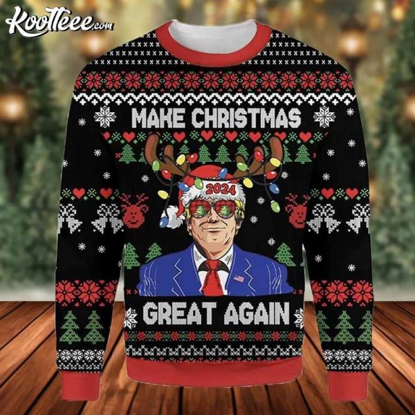 Trump 2024 Make Christmas Great Again Ugly Sweater