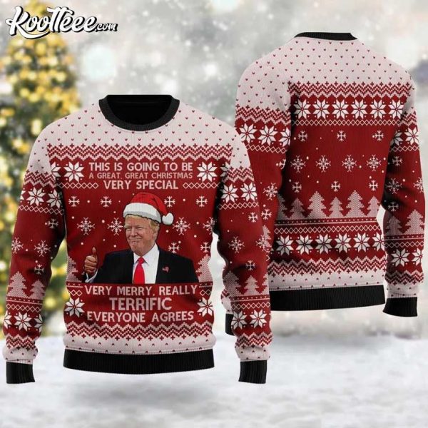 Funny Trump This Is Going To Be A Great Christmas Ugly Sweater