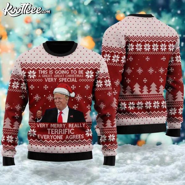 Funny Trump This Is Going To Be A Great Christmas Ugly Sweater