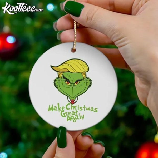 Trump Grinch Make Christmas Great Again Ornament