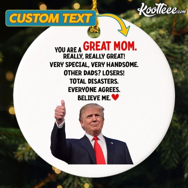 Trump Great Dad Custom Ornament