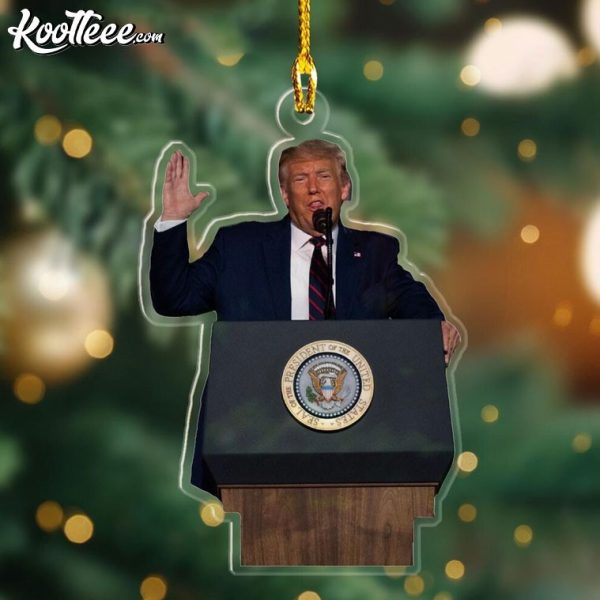 Donald Trump President Republican Gift Ornament