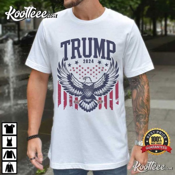 Trump 2024 Eagle US Flag T-Shirt