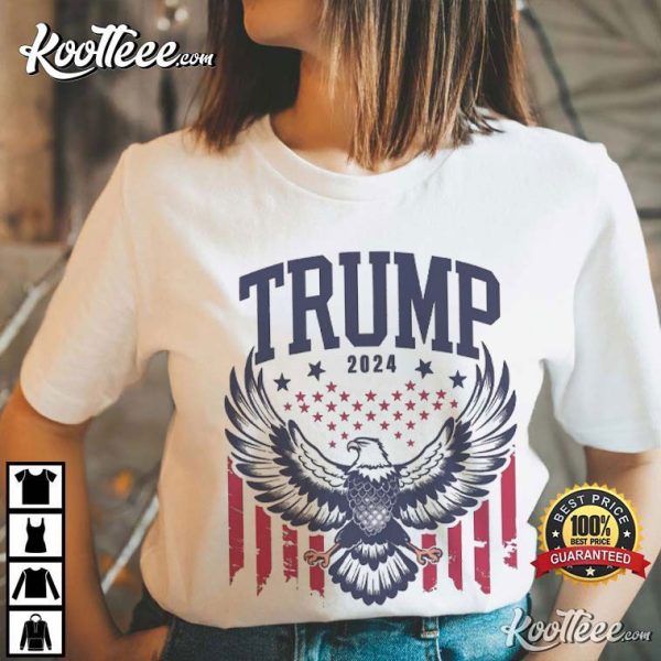 Trump 2024 Eagle US Flag T-Shirt