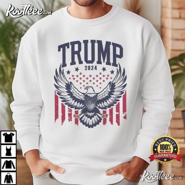 Trump 2024 Eagle US Flag T-Shirt