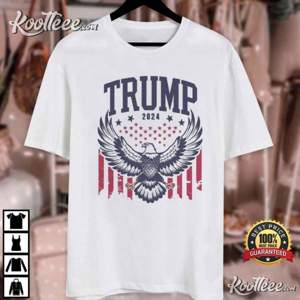 Trump 2024 Eagle US Flag T-Shirt