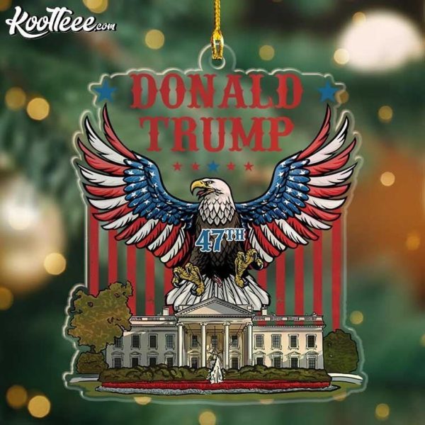 Donald Trump 47th President White House Ornament