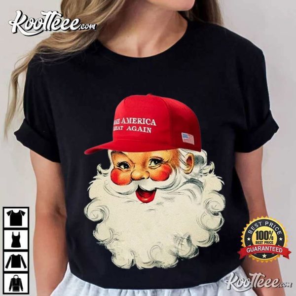 MAGA Santa Trump Christmas T-Shirt