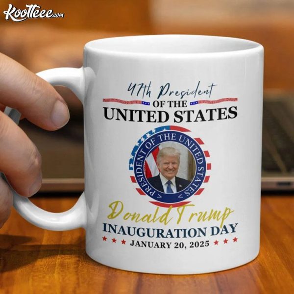 Donald Trump 47th US President Inauguration Day Mug