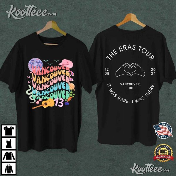 The Eras Tour Vancouver Canada Night 3 Swiftie T-Shirt