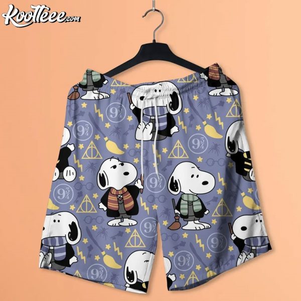 Harry Potter Snoopy Hawaiian Shirt And Shorts