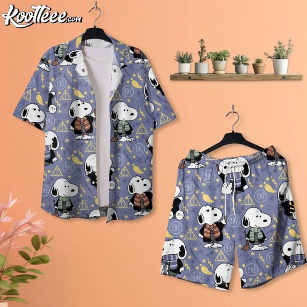 Harry Potter Snoopy Hawaiian Shirt And Shorts