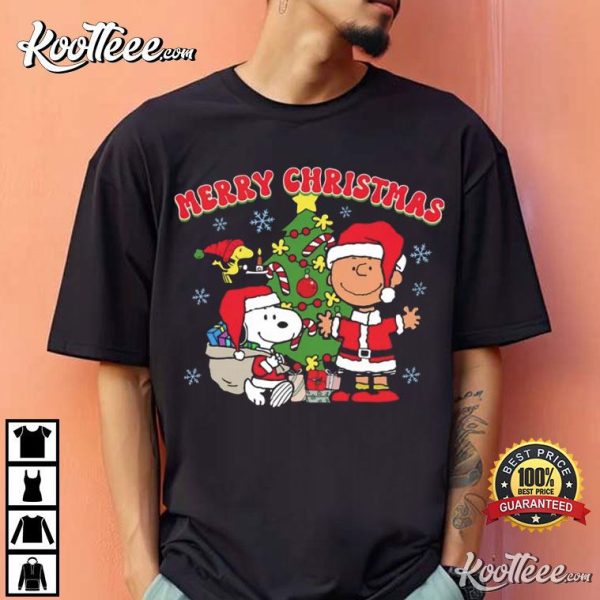 Peanuts Merry Christmas Charlie Brown And Snoopy T-Shirt