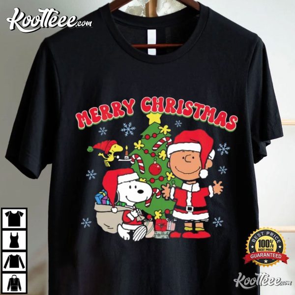 Peanuts Merry Christmas Charlie Brown And Snoopy T-Shirt