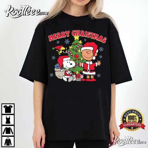 Peanuts Merry Christmas Charlie Brown And Snoopy T-Shirt