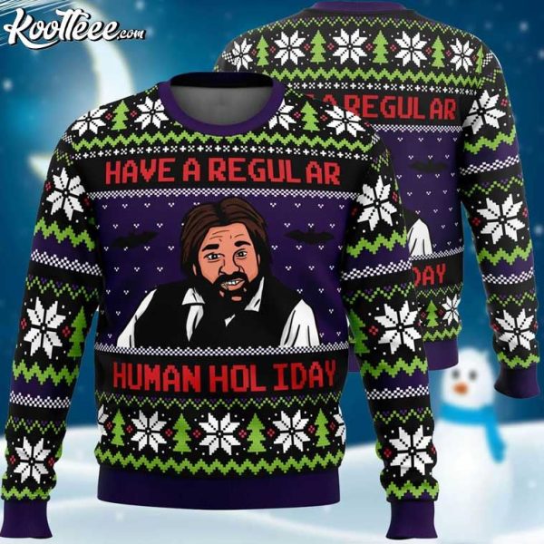 Regular Human Holiday What We Do In The Shadows Ugly Sweater