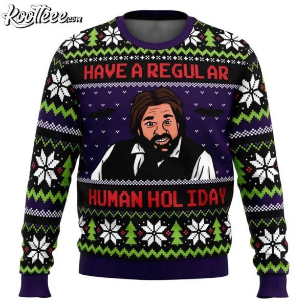 Regular Human Holiday What We Do In The Shadows Ugly Sweater