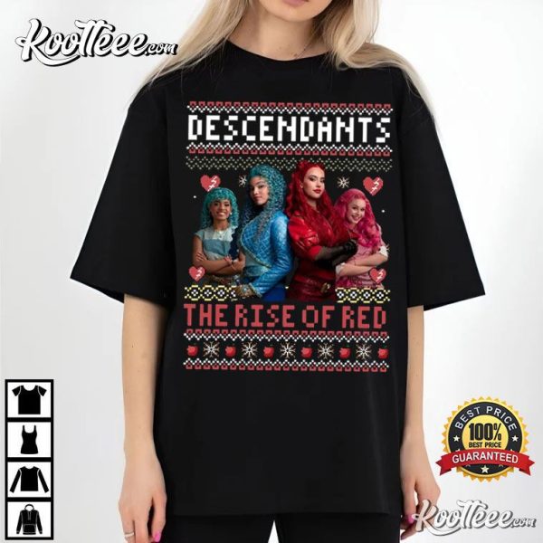 Descendants The Rise Of Red Ugly Christmas T-Shirt