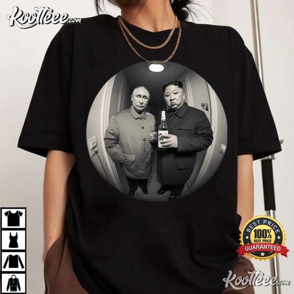 Kim Jong Un And Vladimir Putin In Hallway Funny T-Shirt