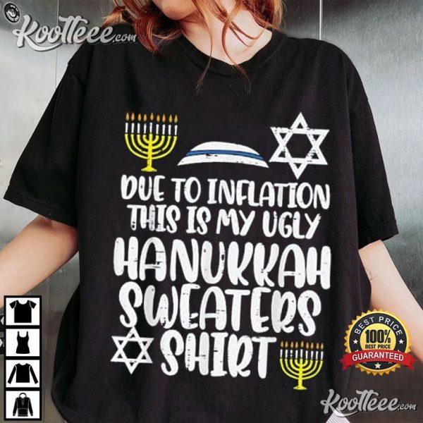 Inflation Hanukkah Sweater Shirt Funny T-Shirt