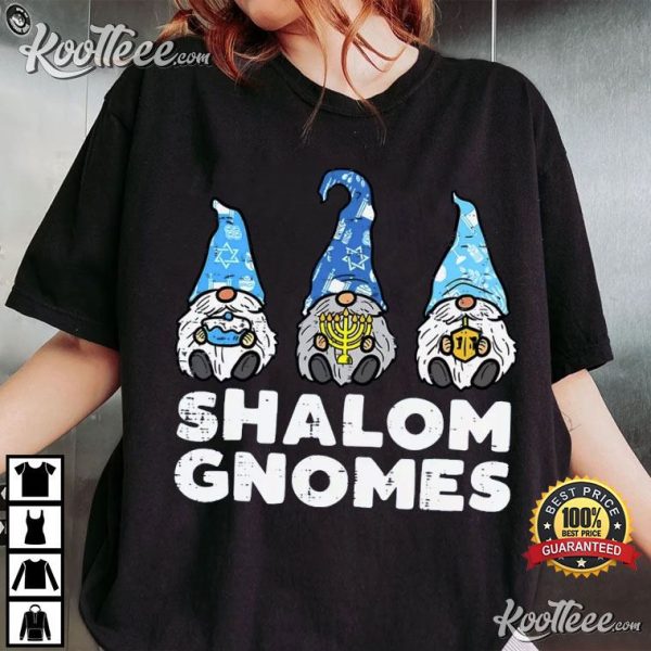 Shalom Gnomes Funny Jew Hanukkah T-Shirt