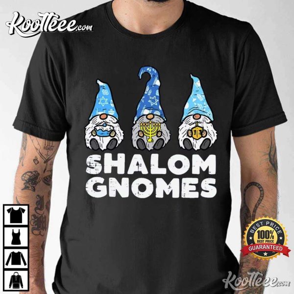 Shalom Gnomes Funny Jew Hanukkah T-Shirt