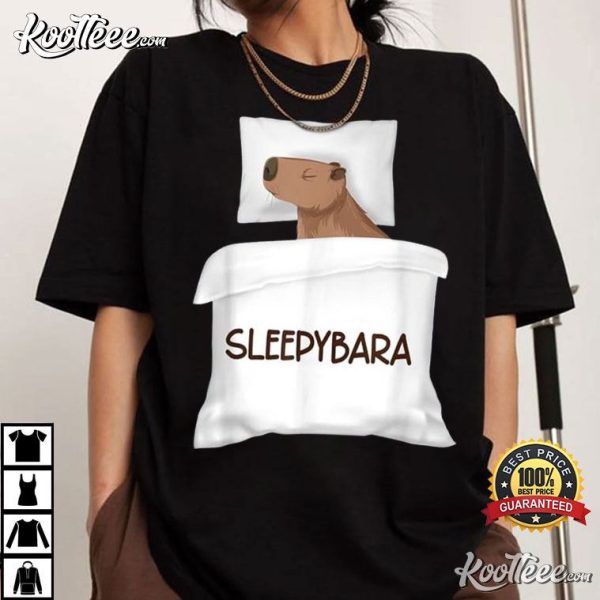 Capybara Sleep Sleepybara Rodents T-Shirt