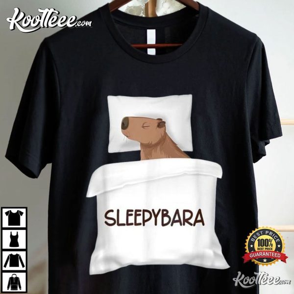 Capybara Sleep Sleepybara Rodents T-Shirt