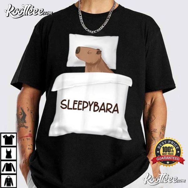 Capybara Sleep Sleepybara Rodents T-Shirt