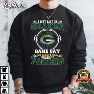 Green Bay Packers I May Live In Oklahoma T-Shirt Green Bay Packers I May Live In Oklahoma T Shirt (4)