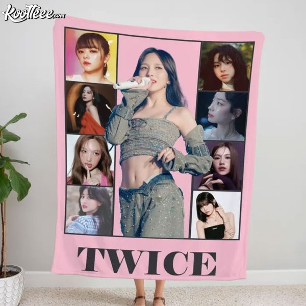 TWICE Photo Kpop Merch Fleece Blanket