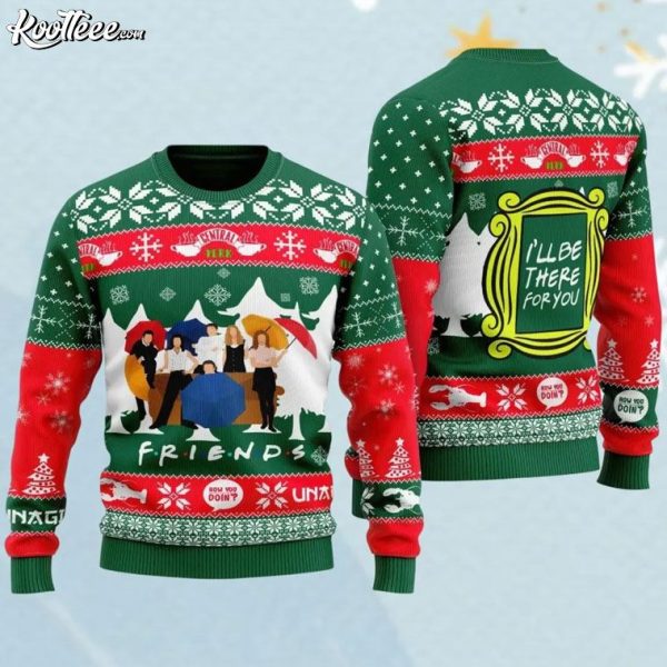 Friends Sitcom I’ll Be There For You Christmas Ugly Sweater