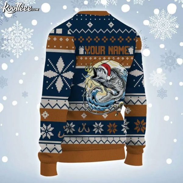 Fishing Lover Merry Fishmas Custom Ugly Sweater