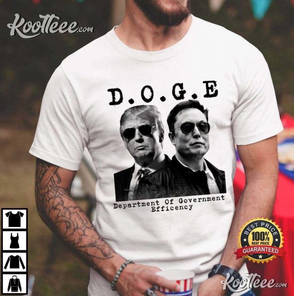 Trump Elon Musk DOGE Funny T-Shirt