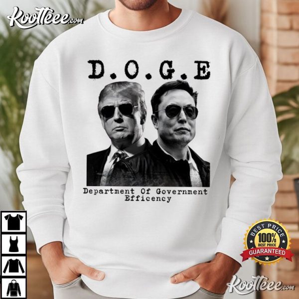 Trump Elon Musk DOGE Funny T-Shirt