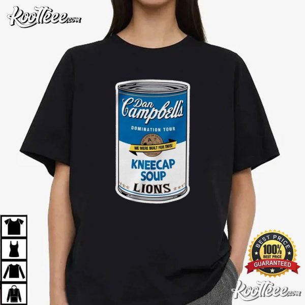 Dan Campbell Detroit Lions Kneecap Soup T-Shirt