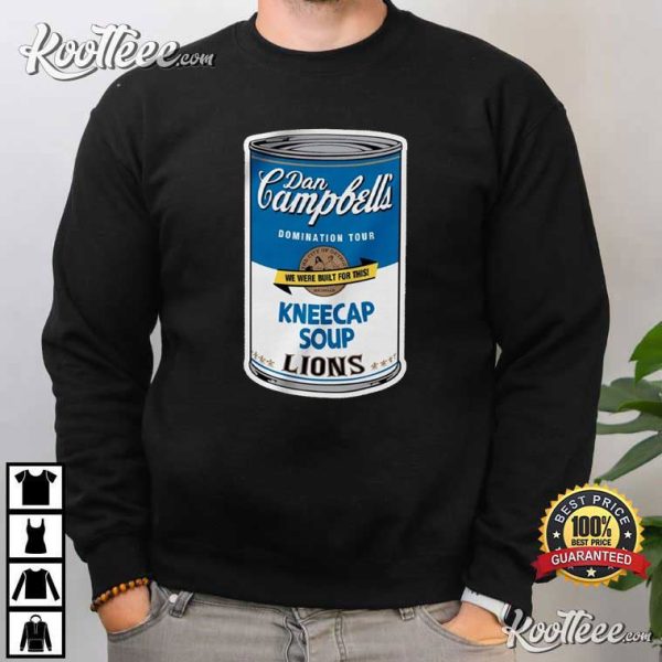 Dan Campbell Detroit Lions Kneecap Soup T-Shirt